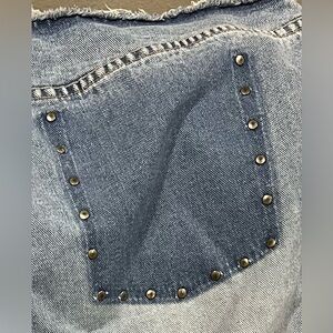 Vintage Venezia Cropped Jeans with rivet detail size 18